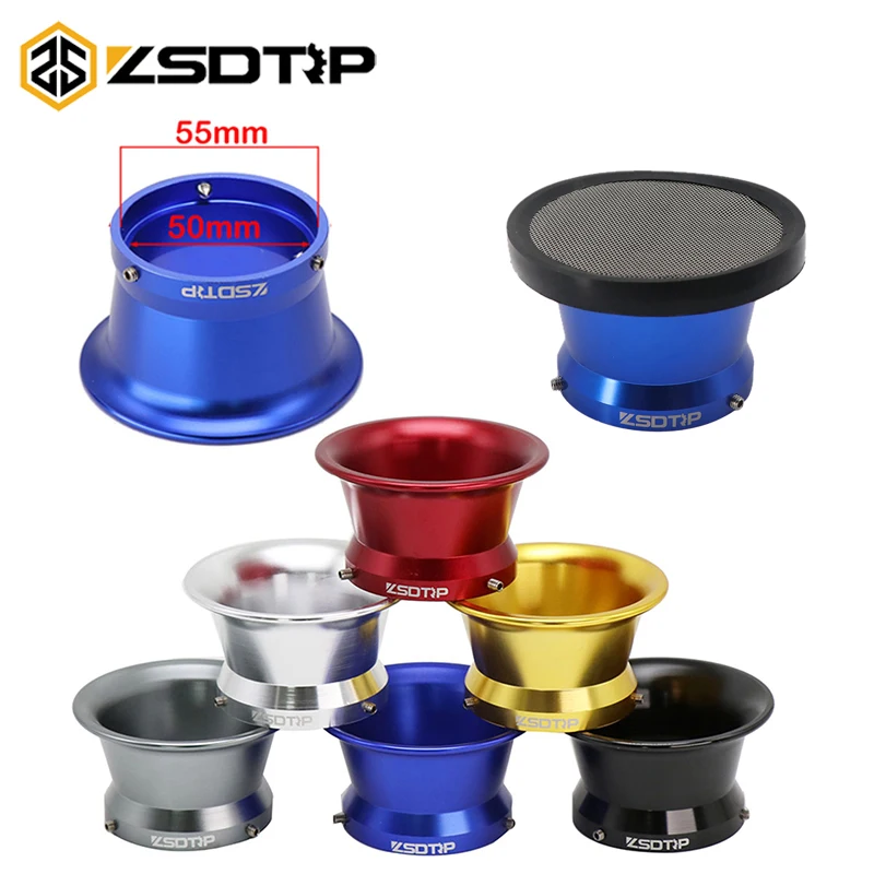 55mm CNC Aluminum Air Filter Interface Cup OKO KOSO MIKUNI PE PWK 32/34 Motorcycle Carburetor