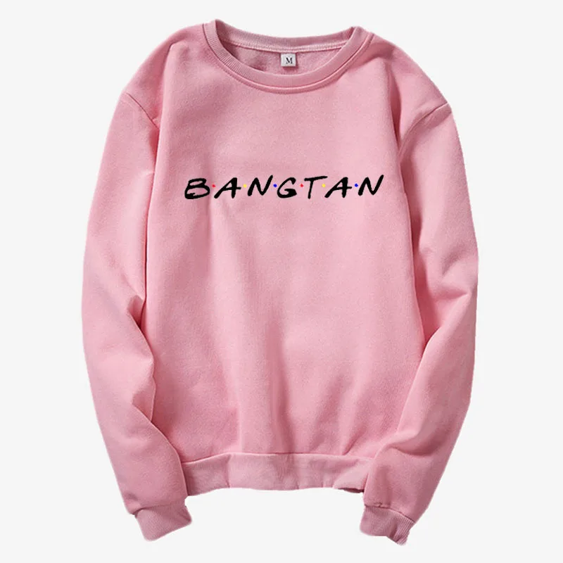 Sweatshirt pink Толстовка в стиле «Bangtan», толстовка KPOP, Толстовка harajuku, толстовка bangtan Sonyeondan, kpop Bangtan толстовка с капюшоном для друзей - Цвет: Sweatshirt pink