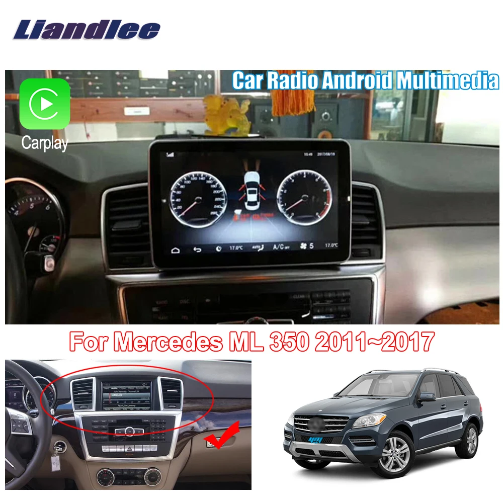 Liandlee для Mercedes Benz ML 350 2011 ~ 2017 Android автомобильный радиоплеер GPS навигация карты
