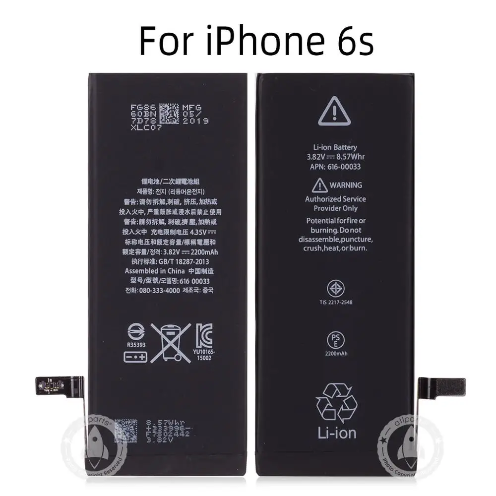 0 цикл батарея для iPhone 6 замена батареи OEM для iPhone 6S батарея большой емкости для iPhone 6 Plus 2915 мАч 6S Plus - Цвет: For iPhone 6S