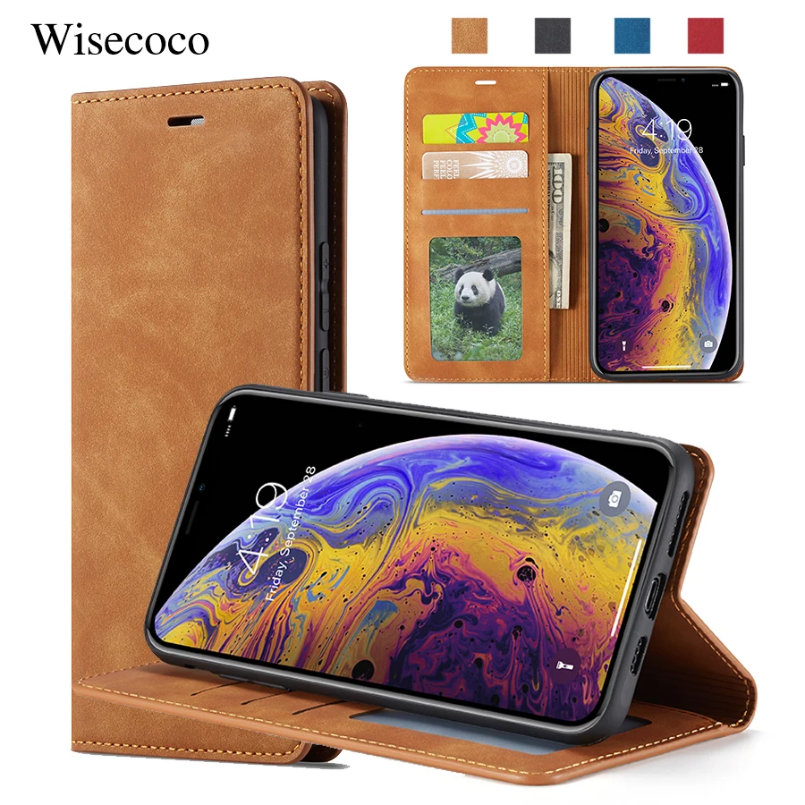 Роскошный кожаный флип-чехол для IPhone Xs Xr X Max 12 Mini 11 Pro SE 2020 8 7 6 6s Plus 5 | Мобильные