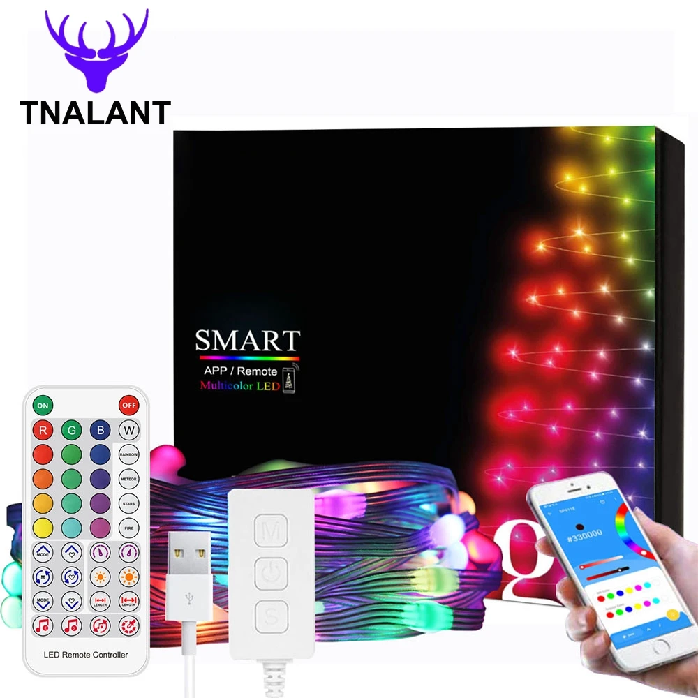 

Christmas Lights String WS2812B LED Light Dreamcolor String Addressable Individually Birthday Party Decoration Led Strip DC5V