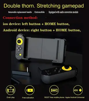 

Stretchable Gamepad Pubg Controller Joystick Mobile Game Pad Handheld Gamepad Players Wireless 4.0 Mobile Gamepad Controller