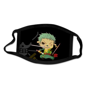 

Hot Anime One Piece 3D Mask Men/women Harajuku High Quality Cosplay Washable Mask Hip Hop One Piece Half Face Mask