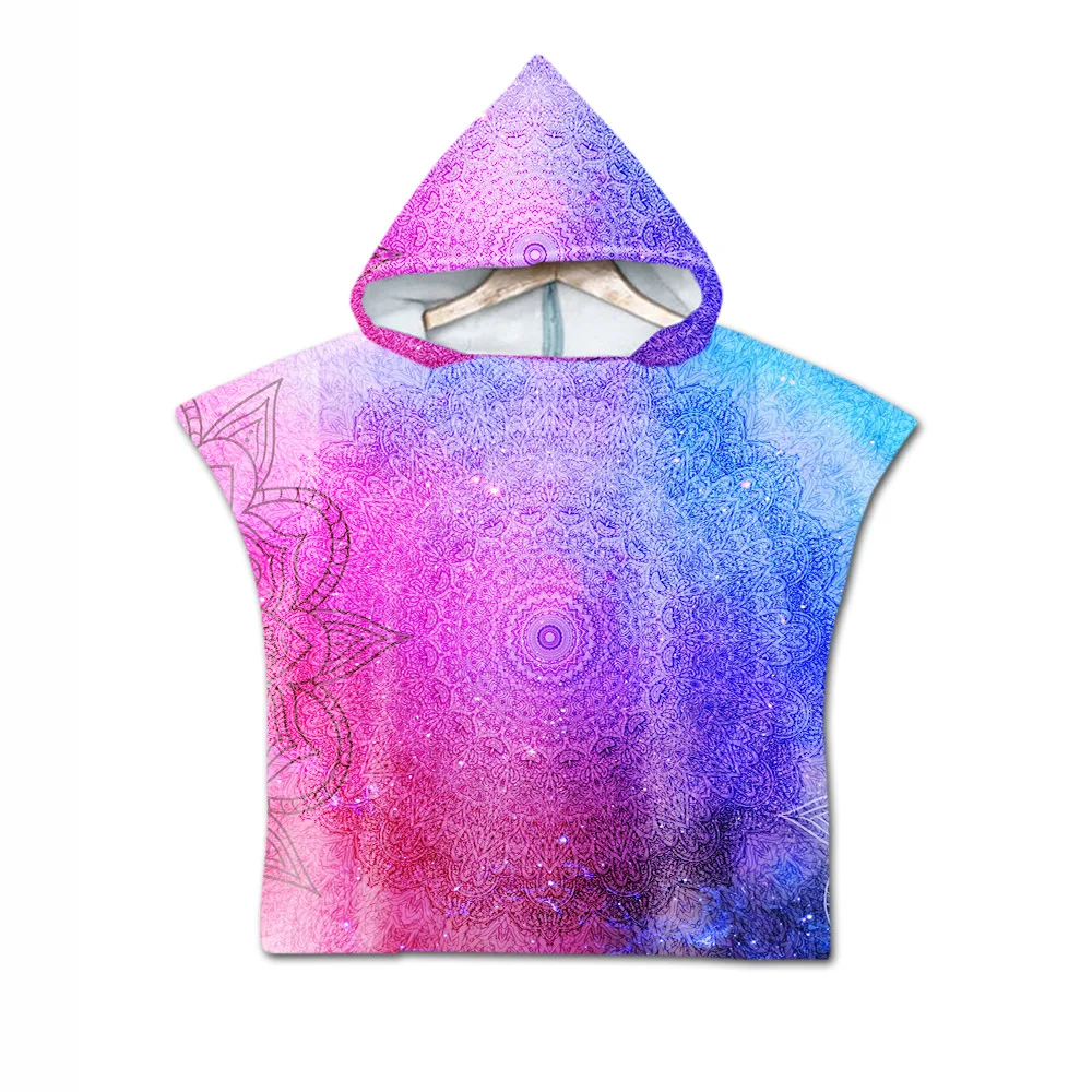 

Drop Shipping Children's Geometric towels beach towels Baby Microfiber bathrobes Baby Hooded bath towel kids 60*60cm