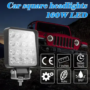 

140W/160W Universal Round Offroad LED Work Light Spot Beam IP67 Waterproof Driving Lamp Off Road LED Work Lights