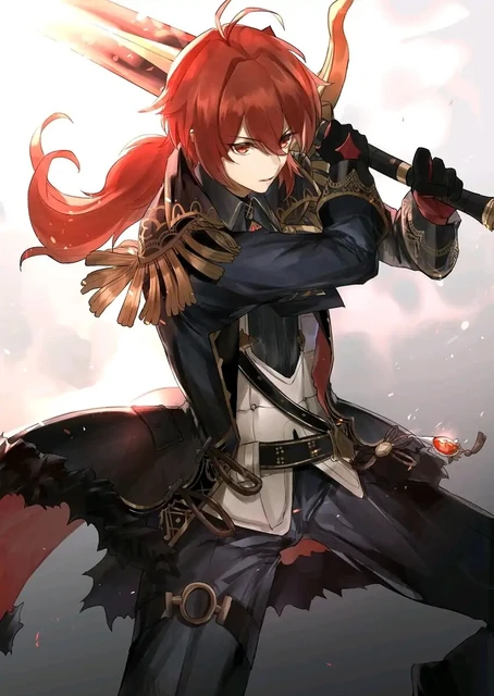 Anime genshin impacto jogo personagens masculinos elf xiao lona pintura  cartaz dos desenhos animados imagem da parede arte decoração do quarto casa  presentes - AliExpress