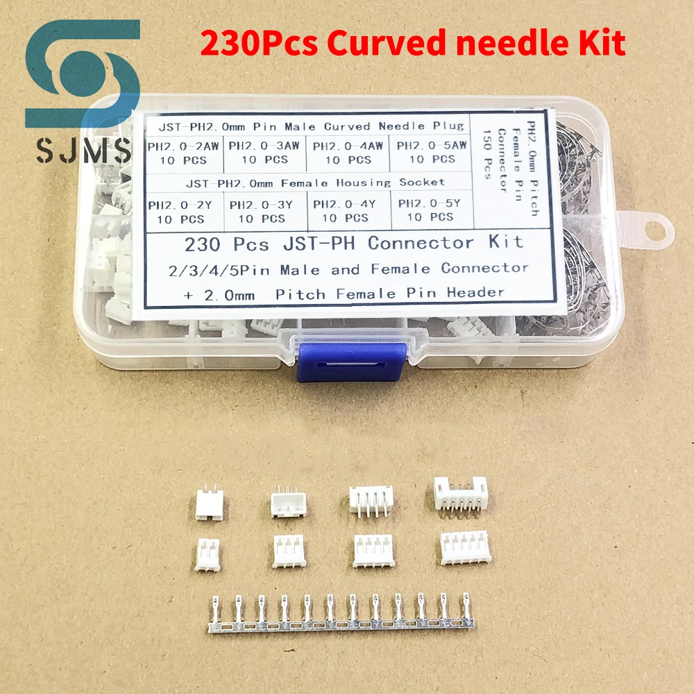 230/320 Stück PH2.0 2p 3p 4p 5 Pin 2,0 mm Pitch Terminal Kit/Gehäuse/Pin Header JST Connector Wire Adapter PH Kits – Detail 6