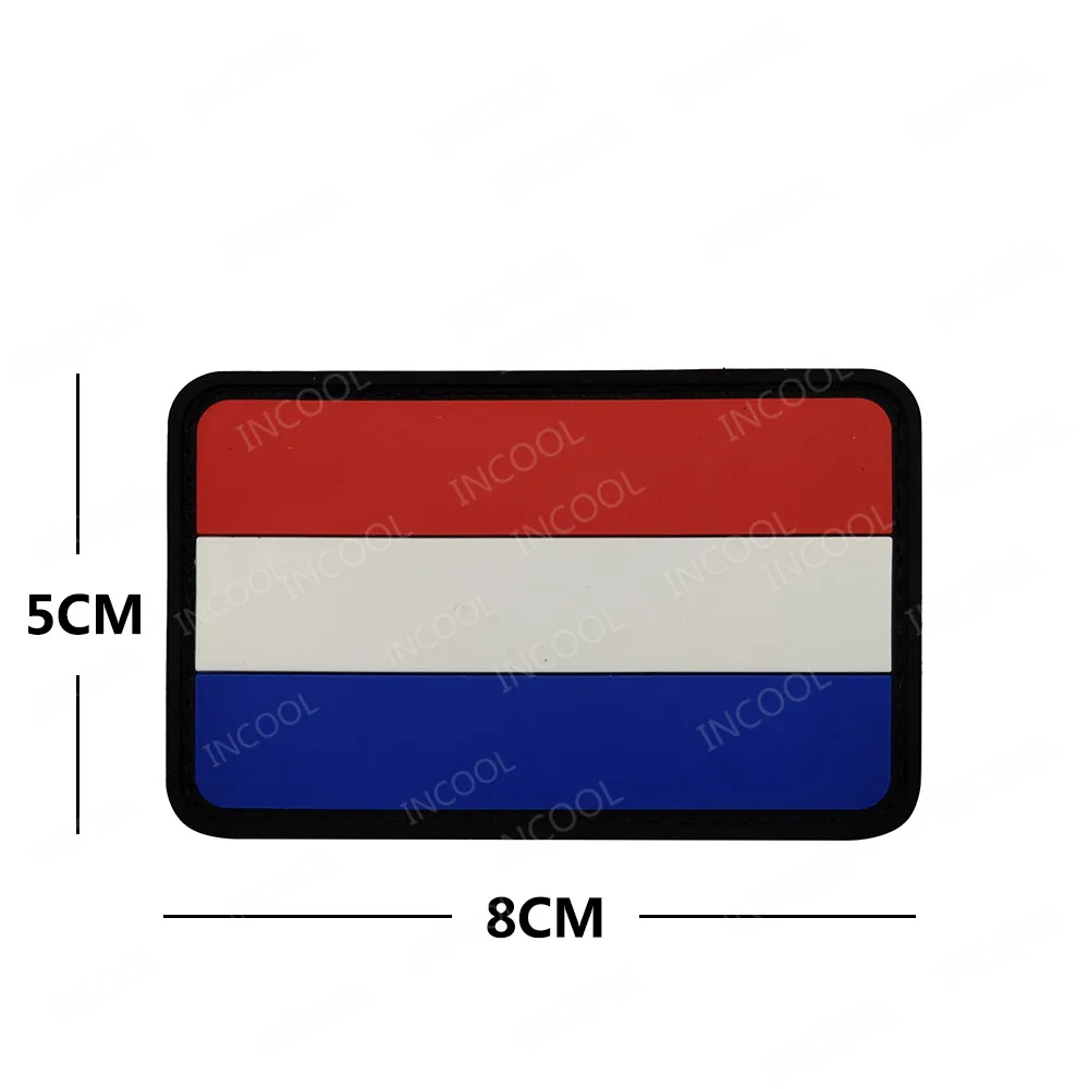 Netherlands Flag IR Reflective Multicam Patch Embroidered Patches Army Military Tactical Emblem Holland Flags Embroidery Badges 