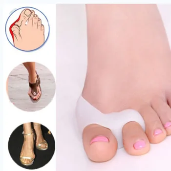 

2pcs=1Pair Gel Foot Care Tool Bunion Corrector Bone Big Toe Protector Hallux Valgus Straightener Toe Spreader Pedicure