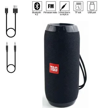 

The portable bluetooth speaker is used as a mobile phone holder through an advanced 5W X 2 driver and a passive subwoofer