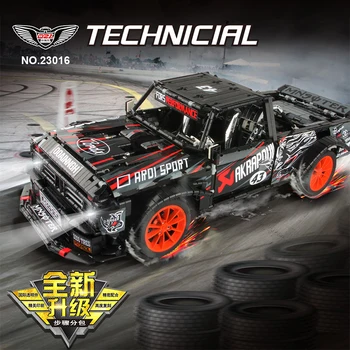 

MOC Technic Series Lepining Pickup Truck MOC-34316 Fords Mustang F-150 Hoonitruck Car Model Building Blocks Bricks DIY Kids Toys