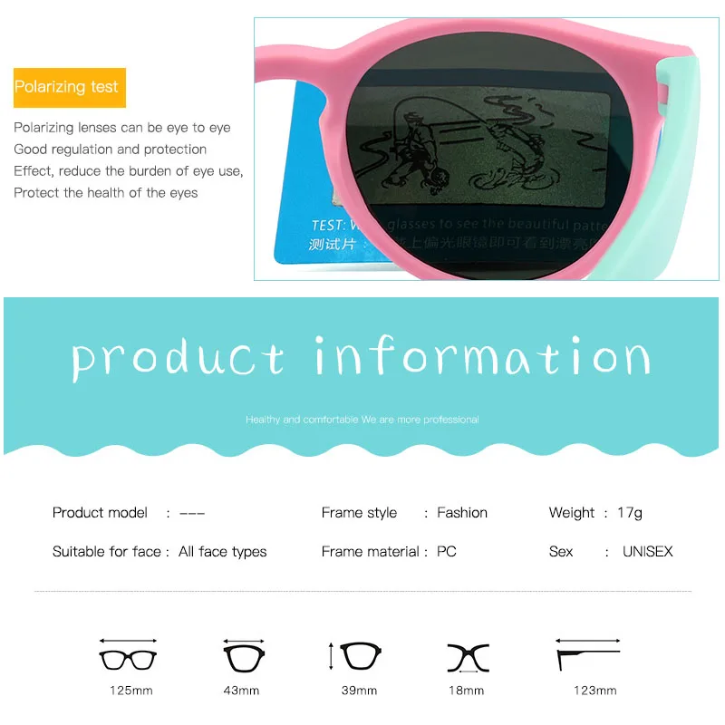 Kids Sunglasses Polarized Boys Girls Round Sun Glasses Child Baby Eyewear Silicone Eyeglasses UV400 kids sunglasses children sunglasses
