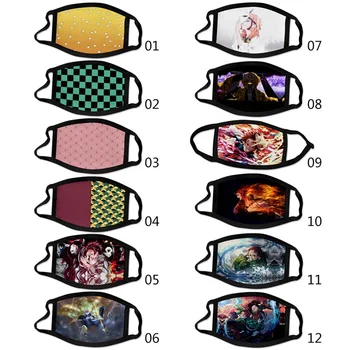 

Demon Slayer Kimetsu no Yaiba Hashibira Inosuke Cosplay Mask Tomioka Giyuu Cotton Children Half Face Cotton Masks Breathable