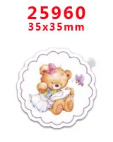 25960 30 шт. плоское украшение из смолы мультфильм смолы pr26240 - Color: 25960