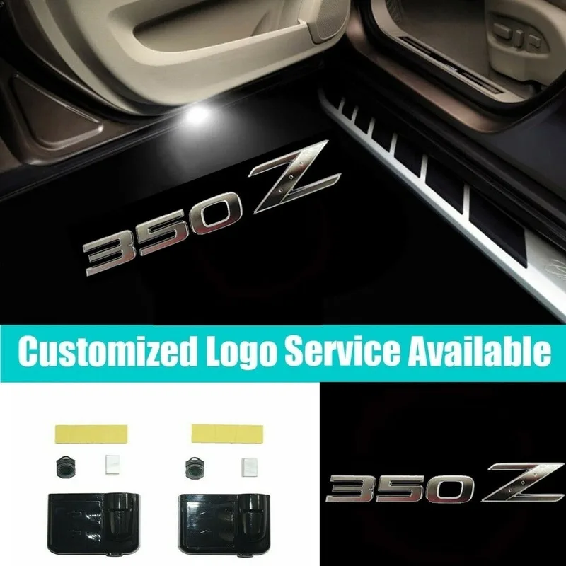 2Pcs 350Z Logo LED Car Door Projector Shadow Welcome Light for Fairlady Z33 | Автомобили и мотоциклы