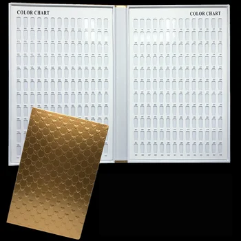 

DropShipping 308 Colors Nail Color Display Book Card Embedded Professional Model Nail Gel Polish Color Nail Art Tools