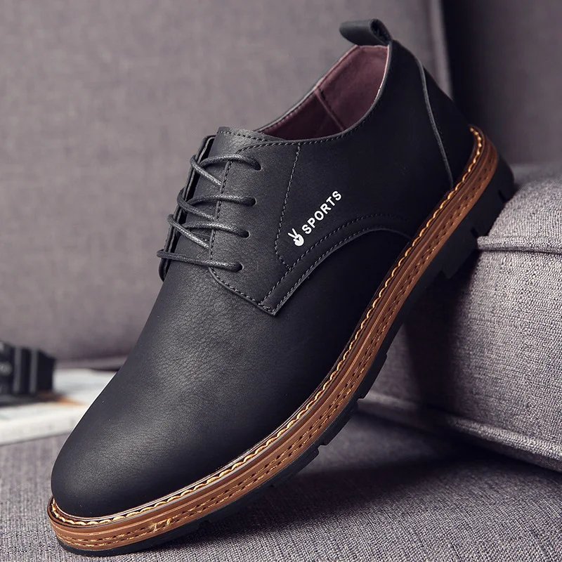 

Casual shoes for Men Leather Black Brown Formal Shoes Big S