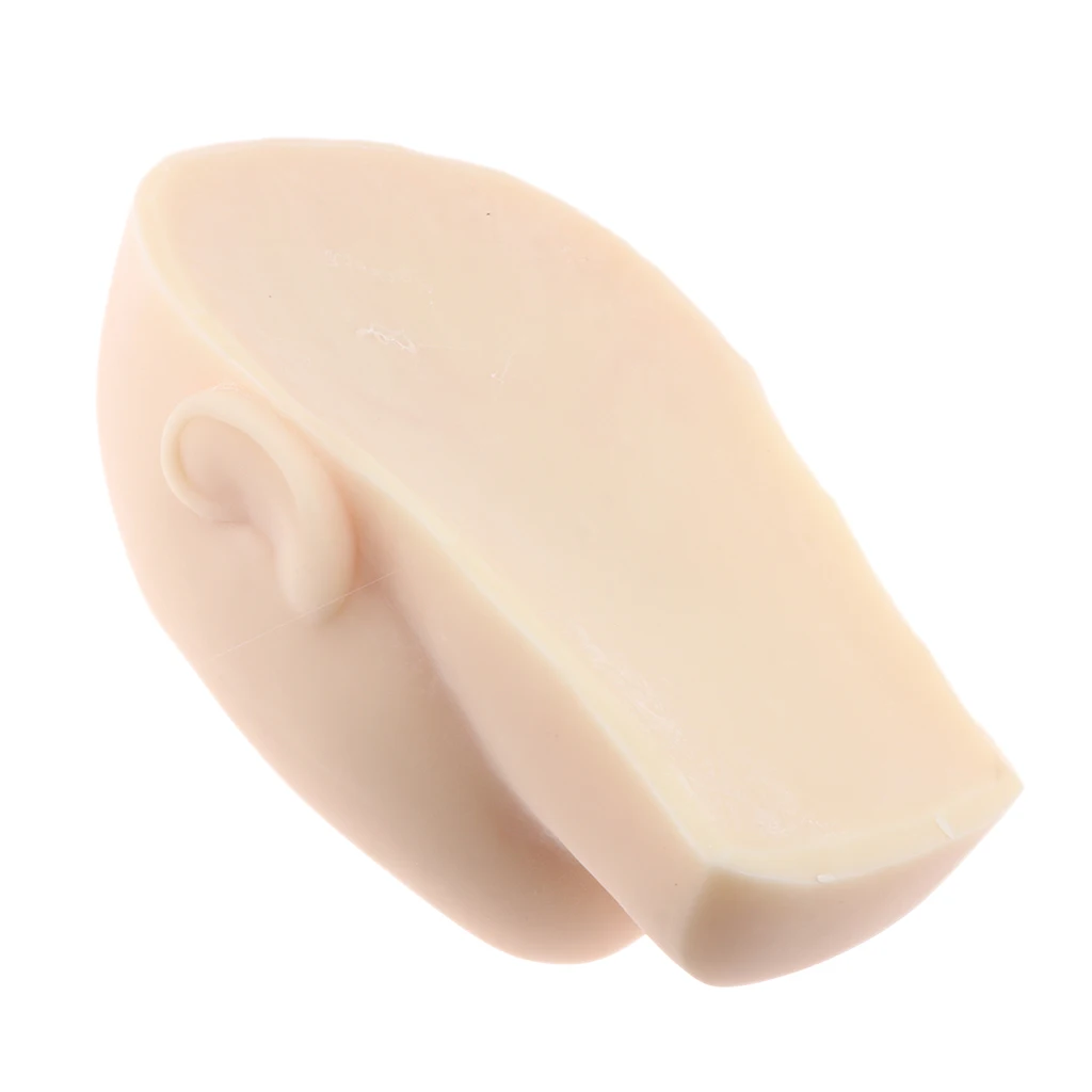 Silicone Practice Cosmetology Mannequin Head for Eyelash Extensions Face Painting Makeup Massage Practice Head Model