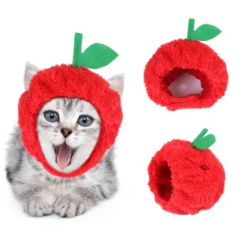 

Funny Fruit Shaped Pet Costume Cat Hat Dog Halloween Headwear Neck Ear Warmer Party Cosplay DressUp Pet Accessories