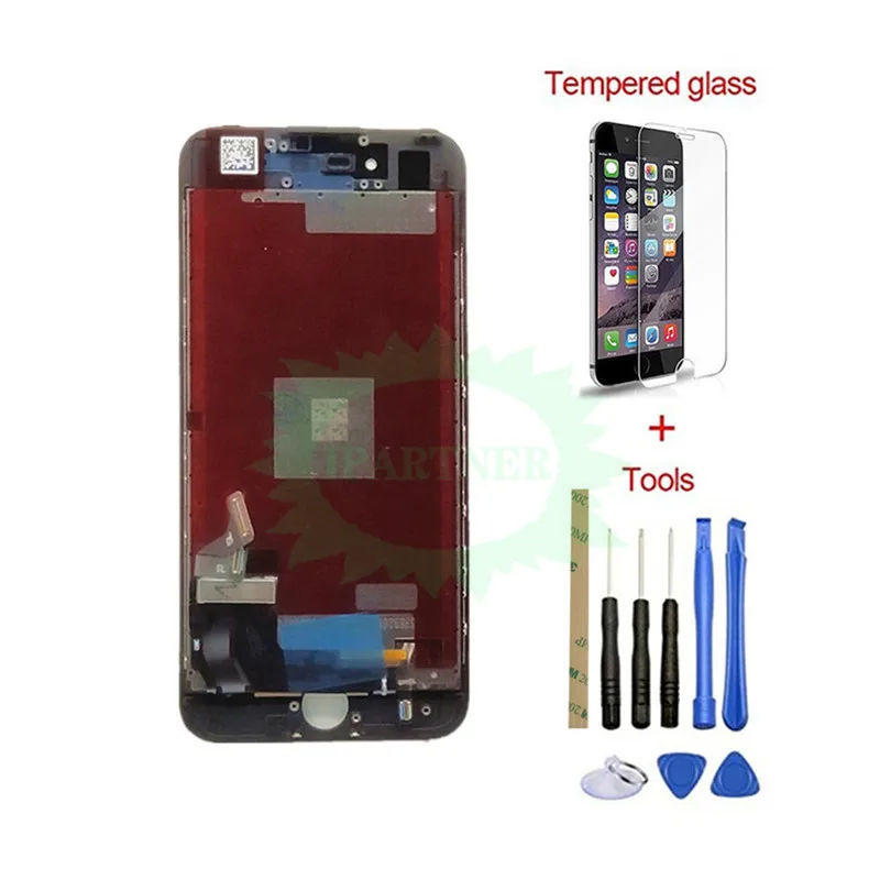 Для Longteng lcd для IPhone 7 ЖК-дисплей сенсорный дигитайзер стеклянный экран сборка Ремонт Часть качество 4,7 дюймов 10 шт./партия