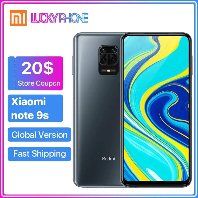 Глобальная версия Xiaomi Redmi Note 9S 6G 128G смартфон 48 МП AI Quad Camera 9 s Snapdragon 720G Восьмиядерный
