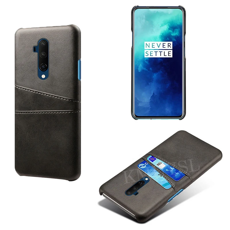 Dark Gray Держатель для карт чехол для Oneplus 7 7t pro 6 6t 5 5t Кожаный чехол-бумажник для one plus 1+ 7t pro 1+ 7 1+ 6 1+ 5t деловой жесткий чехол - Цвет: Dark Gray