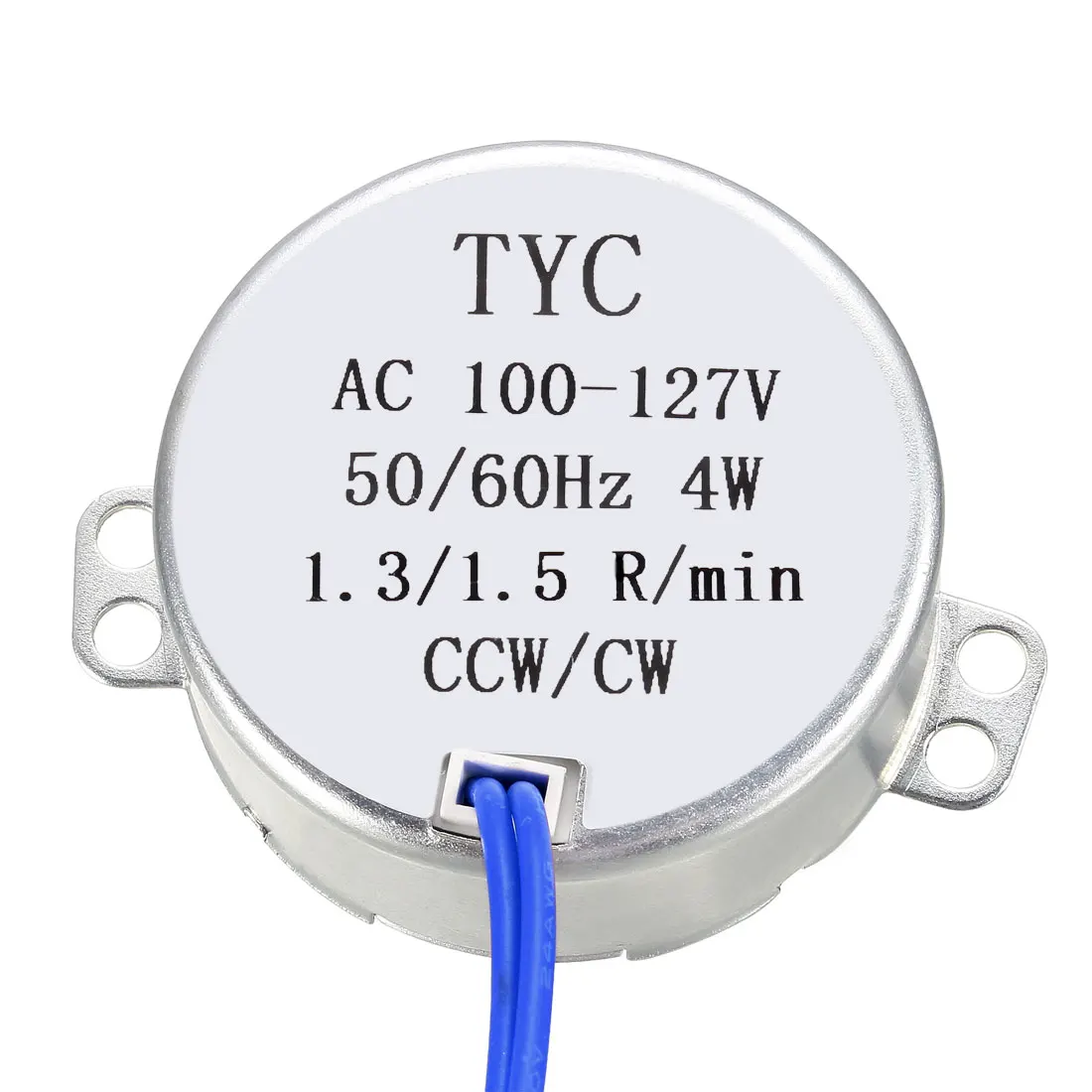 Uxcell Электрический синхронный металлический редукторный двигатель AC 100-127V 0,8-54 RPM 50-60Hz CCW/CW 4W Постоянный магнит простой в использовании
