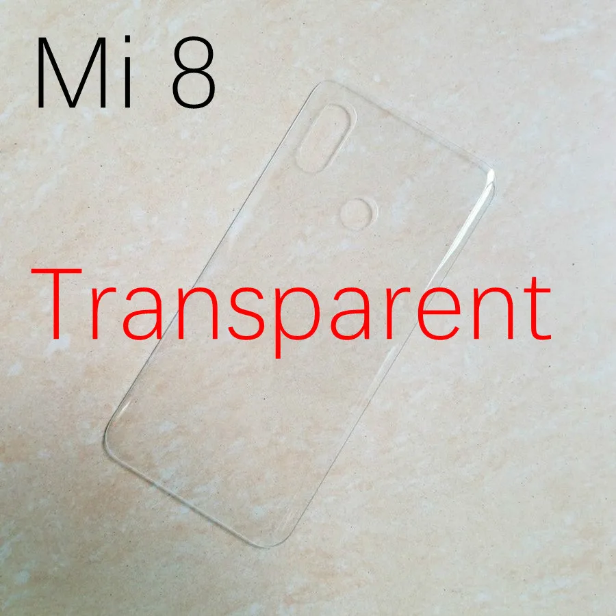 Mi8 Transparent Для Xiaomi Mi 8 крышка батареи Задняя стеклянная задняя дверь корпус чехол для Xiaomi Mi 8 SE крышка батареи 8SE 8 Lite Explorer Pro замена - Цвет: Mi8 Transparent