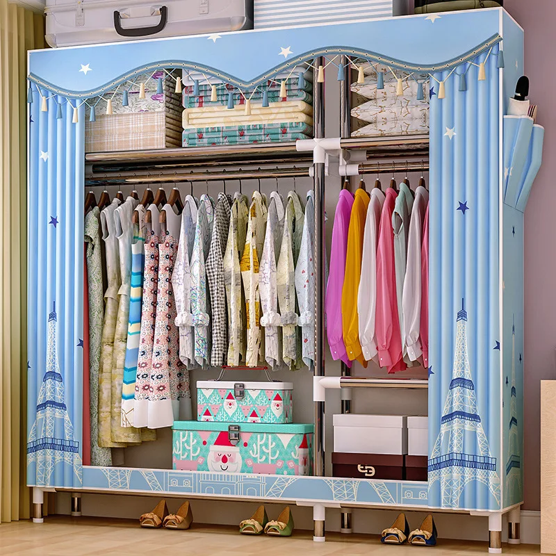 GIANTEX Cloth Wardrobe For clothes Fabric Folding Portable Closet Storage Cabinet Bedroom Home Furniture GIANTEX Cloth Wardrobe For clothes Fabric Folding Portable Closet Storage Cabinet Bedroom Home Furniture