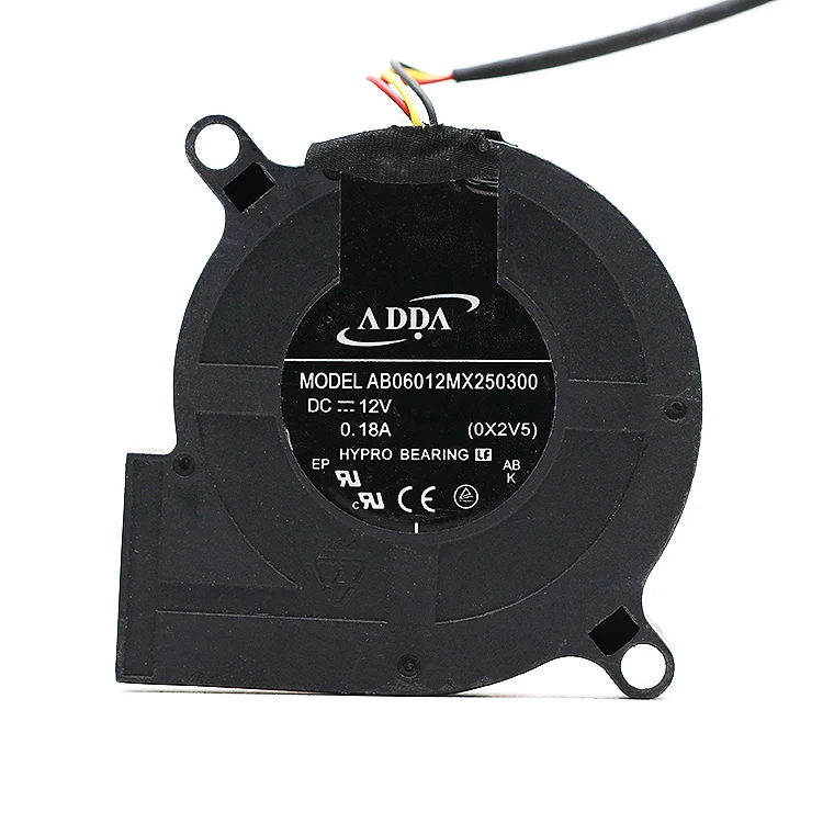 Для ADDA AB06012MX250300 DC 12 В 0.18A 60x60x25 мм Сервер Вентилятор проектора Вентилятор охлаждения