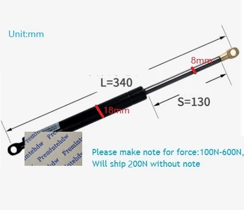 CC340MM Gas Pesante Ascensore Supporta Corsa Coperchio Mobili camera Da Letto Armadio Bagagliaio di Un'auto Industriale i tipi di Staffa - Цвет: CC340MM