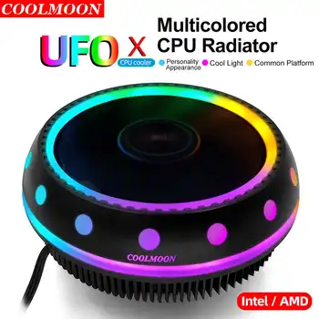 

3Pin Pro CPU Cooler RGB Computer Heatsink LED Silent Radiator For Intel LGA/115X/775/1366/AM3/AM4 PC Case CPU Cooling Cooler Fan