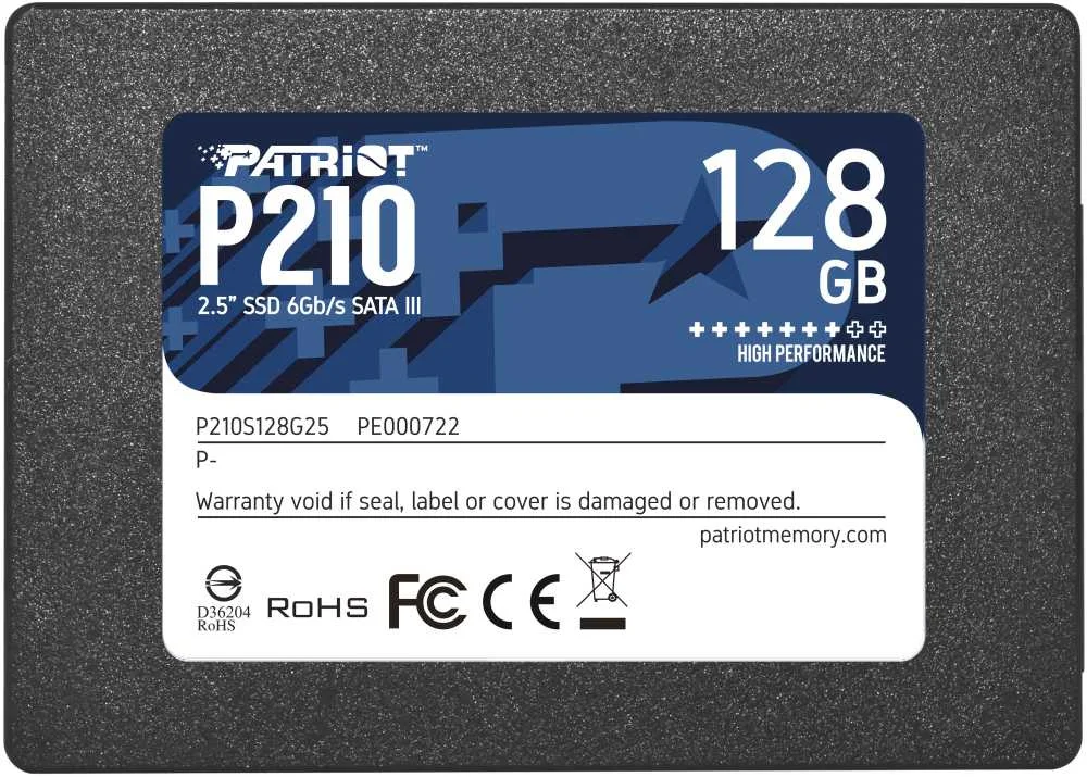 Накопитель ssd patriot sata iii 128gb p210s128g25 p210 2.5&quot | Компьютеры и офис