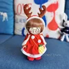 Christmas Doll Clothes for 25cm Doll Accessories Outfits Fit 1/6 BJD Doll Beautiful Set Baby Doll Dress Headwear Lovely Gift ► Photo 2/6