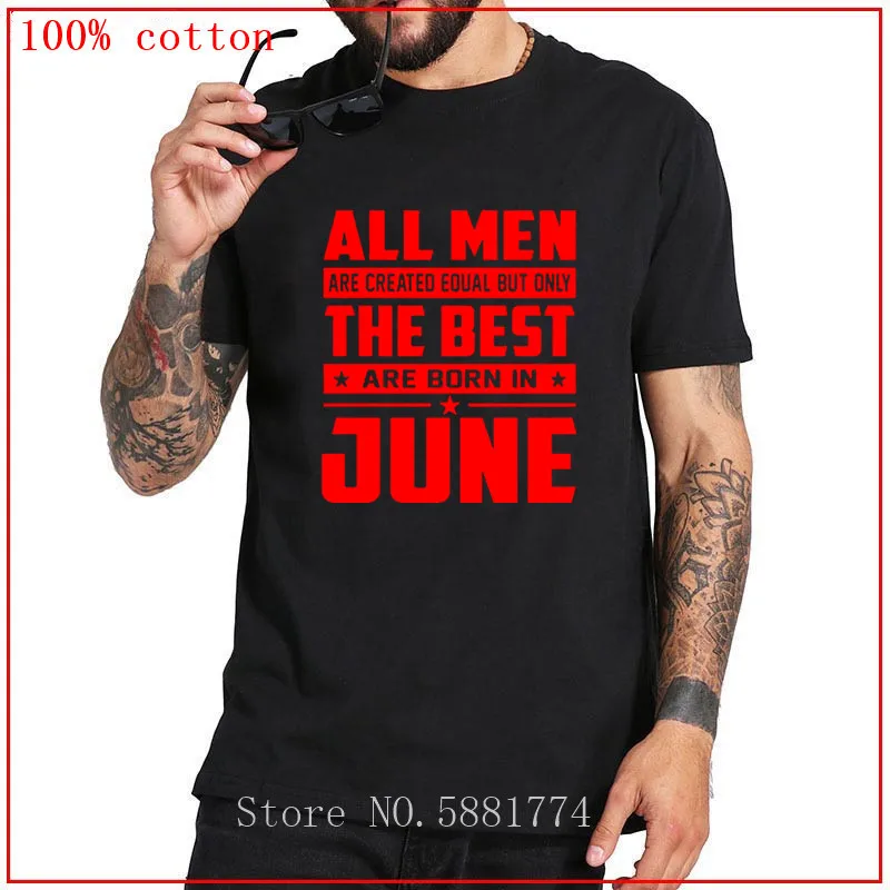2020 все мужчины созданы равными лучшие родились в цзюне взрослая футболка с