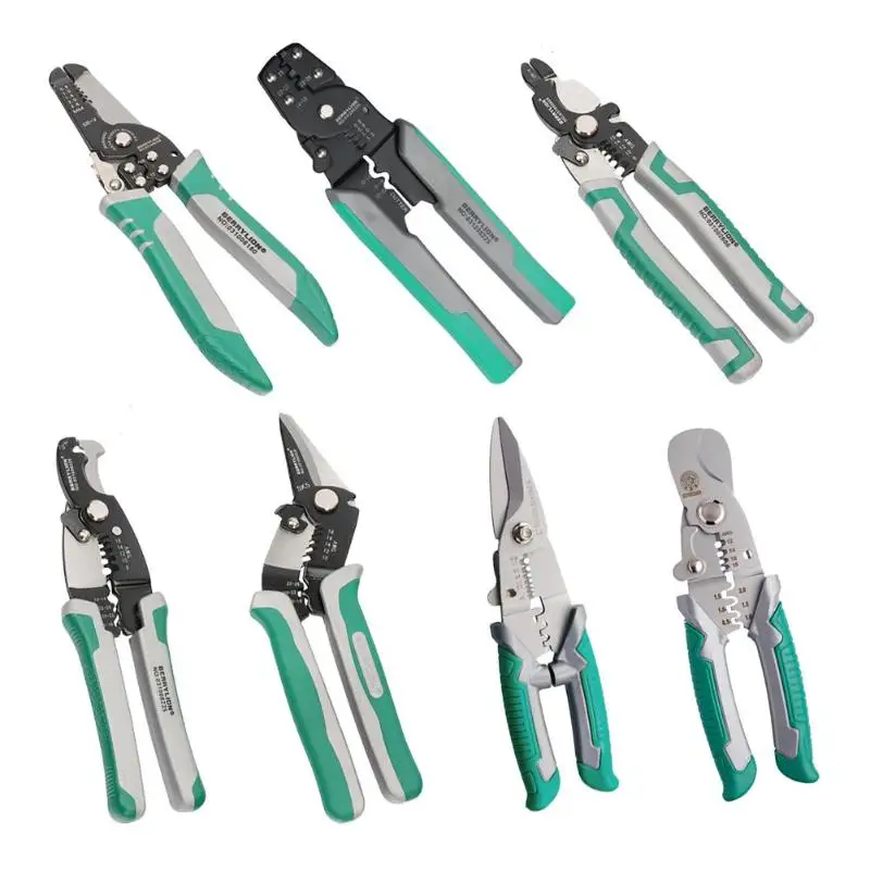 

Anti-slip Handle Wire Stripper Multi-function Cable Cutting Crimping Pliers