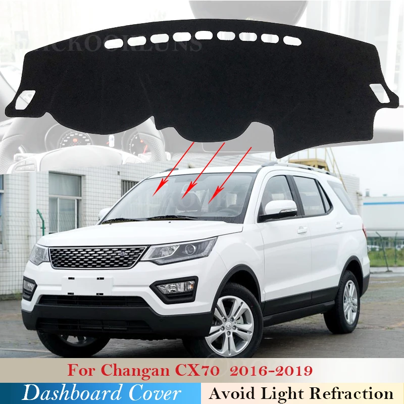 

Dashboard Cover Protective Pad for Changan CX70 2016 2017 2018 2019 Car Accessories Dash Board Sunshade Anti-UV Carpet Dashmat