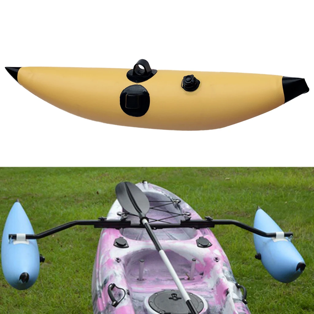 PVC Single Inflatable Kayak Canoe Boat Fishing Standing Outrigger/Stabilizer 