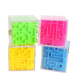 Labyrinthe 3d Transparent à Six faces, perle de marche, labyrinthe d'intelligence créative, jouets éducatifs pour enfants, cadeaux de la maternelle 