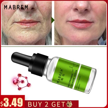 Коллагеновый восстанавливающий раствор Nicotinamide, сыворотка для восстановления кожи, омолаживающая, отбеливающая, с гиалуроновой кислотой, э...