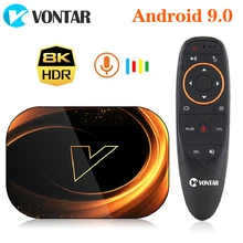 VONTAR X3 4 Гб 128 Гб 8K Amlogic S905X3 Smart tv BOX Android 9,0 Dual Wifi 1080P 4K Youtube ТВ-приставка 4 Гб 64 ГБ 32 ГБ