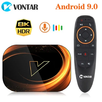 VONTAR X3 4 Гб 128 Гб 8K Amlogic S905X3 Smart tv BOX Android 9,0 Dual Wifi 1080P 4K Youtube телеприставка 4 Гб 64 ГБ 32 ГБ