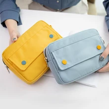 

Solid Print ECO Zipper Pencil Bag For School Stationery Bag