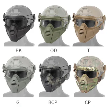 

Cycling Riding Airsoft Paintball Tactical Hunting Mask Combat Half Mask Military War Game Mask Protector Black Tan Green Y