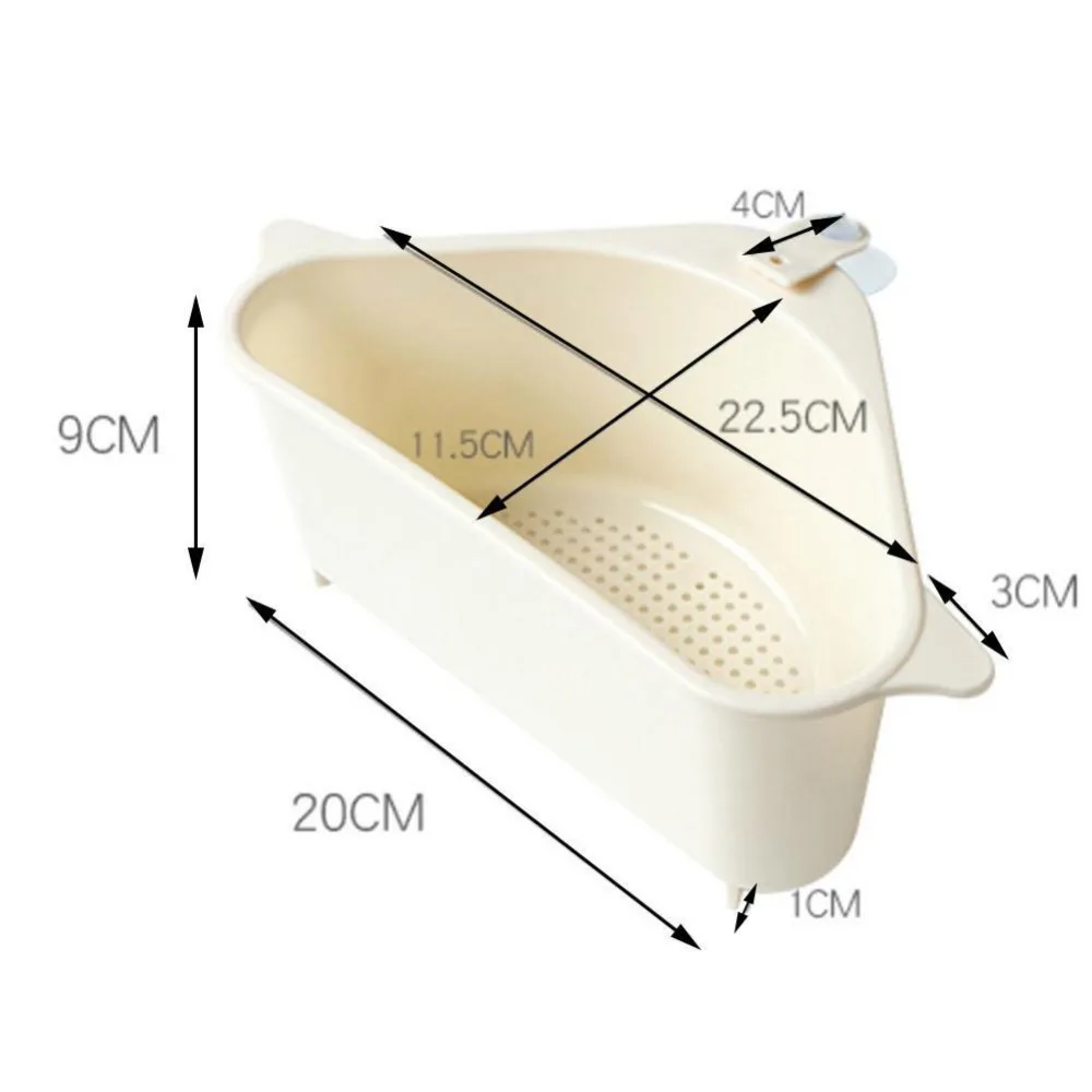 Сливная стойка для раковины, бытовая кухонная стойка для овощей, треугольная складная коробка для хранения, удобная корзина для хранения без ударов