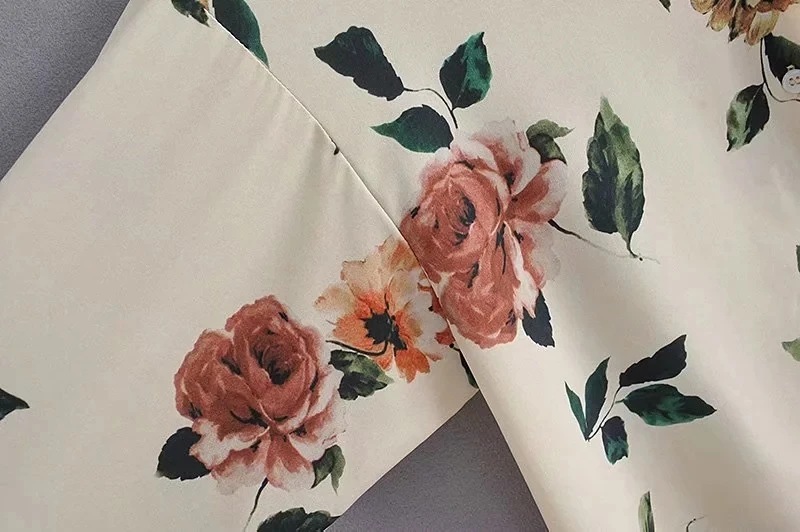 Увядшие осенние blusas mujer de moda Англия простой цветочный принт Свободная рубашка кимоно рубашка для женщин женские Топы И Футболки
