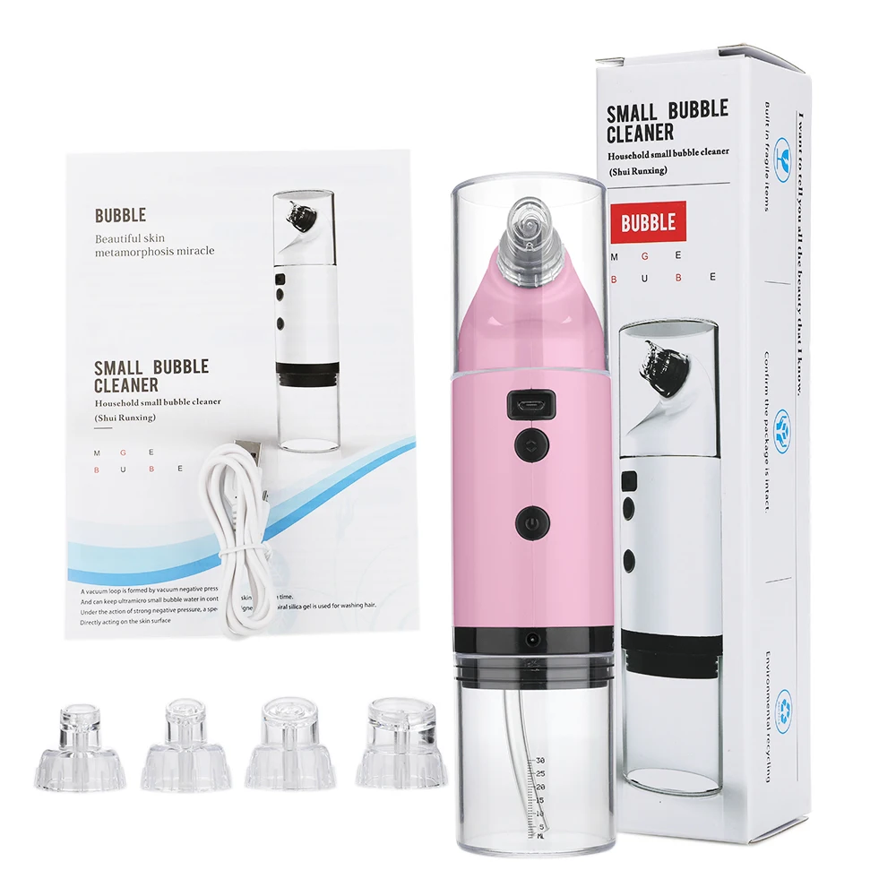 

LED Light Small Bubble Blackhead Remover Electric Acne Pimple Extractor Pore Cleaner Vacuum Facial Deep Cleansing Machine Beauty