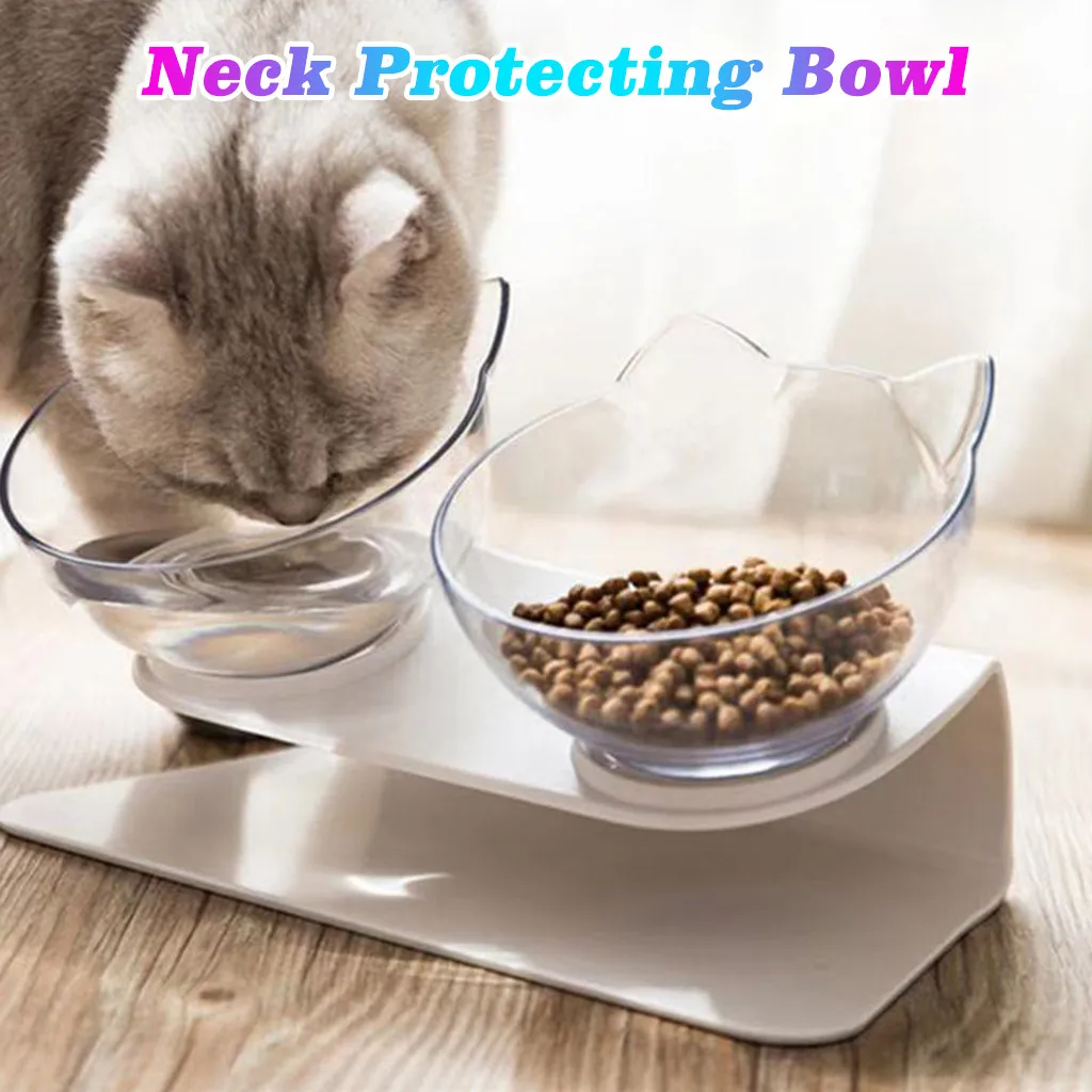 Cuenco de alimentación lenta para perros y gatos, protección para la columna vertebral, cuenco para el estómago, doble bebida, platos alimentadores, accesorios para perros pequeños, nuevo