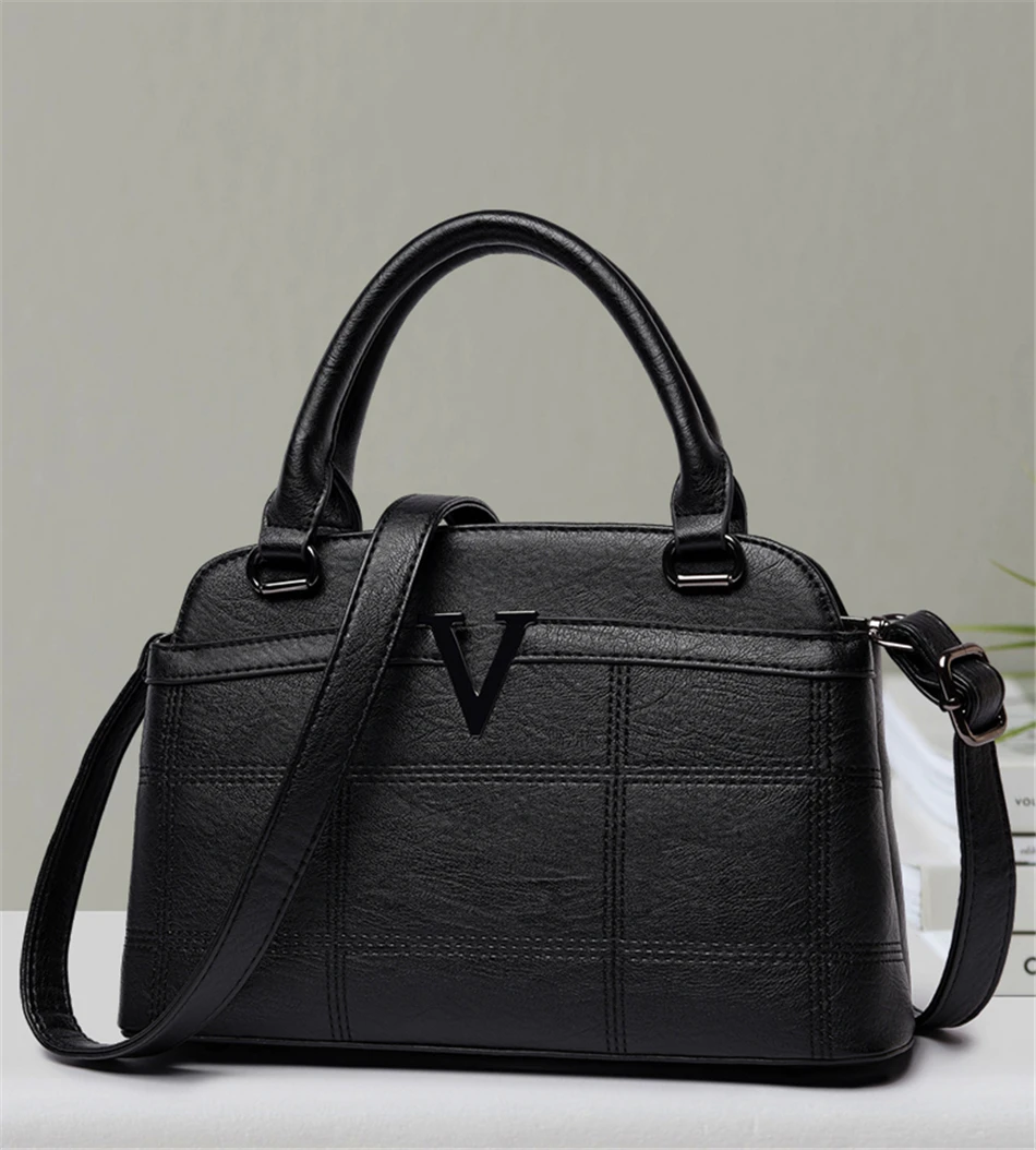 Новые простые женские сумки-тоут с буквами V, роскошные женские сумки, дизайнерские сумки высокого качества из мягкой искусственной кожи, сумки через плечо для женщин